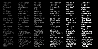 Ano Font Poster 2