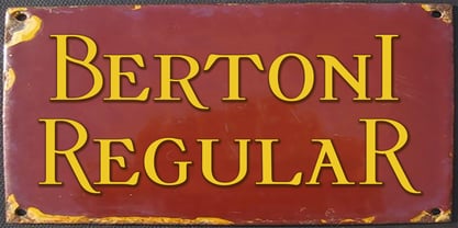 Bertoni Font Poster 1
