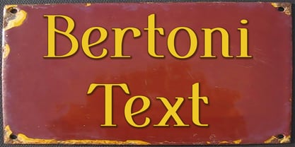 Bertoni Font Poster 2