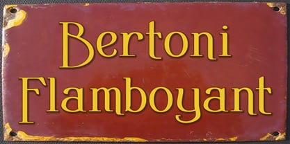 Bertoni Font Poster 4