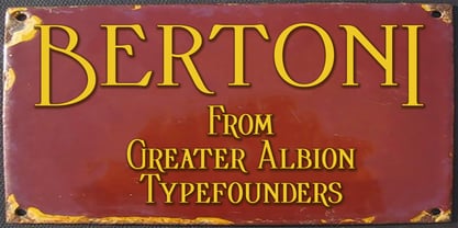 Bertoni Font Poster 6
