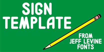 Sign Template JNL Font Poster 1