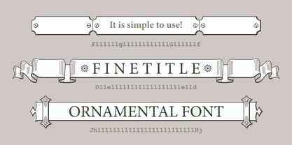 Finetitle Font Poster 1