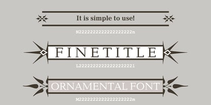 Finetitle Font Poster 2