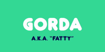 Gorda Font Poster 1