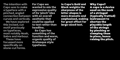 Capo Font Poster 5