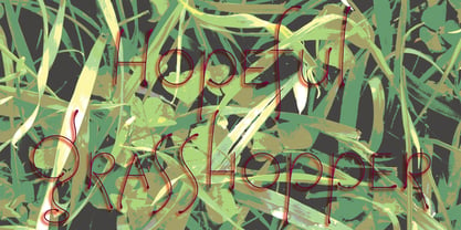 HopefulGrasshopper Font Poster 2