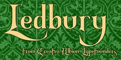Ledbury Font Poster 1