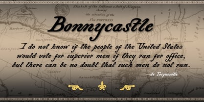 Bonnycastle Font Poster 3