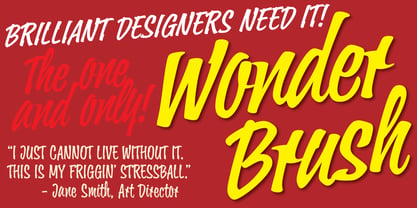 Wonder Brush Font Poster 1