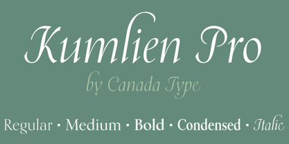 Kumlien Pro Font Poster 1