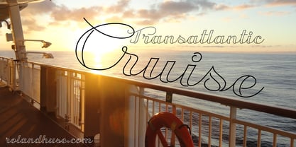 Transatlantic Cruise Font Poster 2