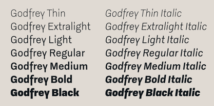 Godfrey Font Poster 4