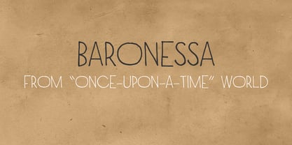Baronessa Font Poster 1