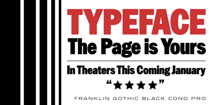 Franklin Gothic Pro Font Poster 3