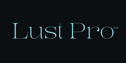 Lust Pro Fuente Póster 1