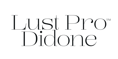 Lust Pro Didone Font Poster 2
