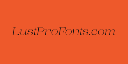 Lust Pro Didone Font Poster 5