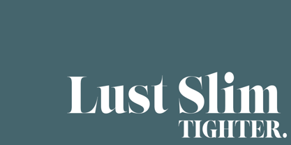 Lust Slim Font Poster 1