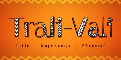 Trali-Vali Font Poster 1