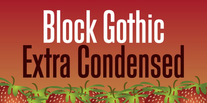 Block Gothic Police Poster 9