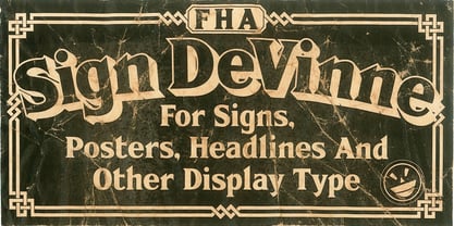 FHA Sign DeVinne Fuente Póster 5