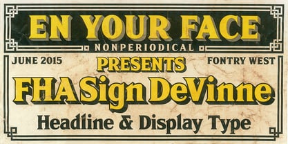FHA Sign DeVinne Font Poster 3
