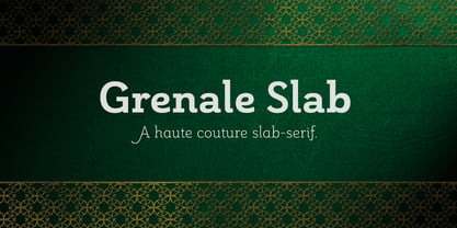 Grenale Slab Font Poster 1
