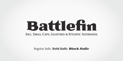 Battlefin Font Poster 1