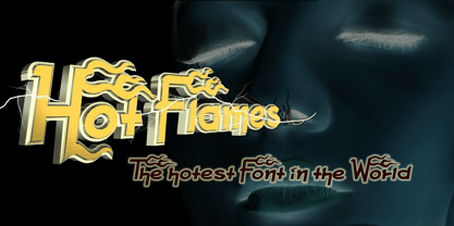 Hot Flames Font Poster 2