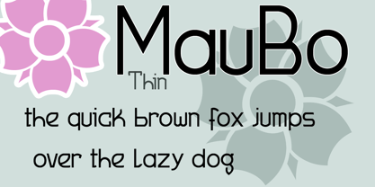 MauBo Font Poster 3