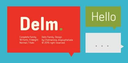 Delm Font Poster 1