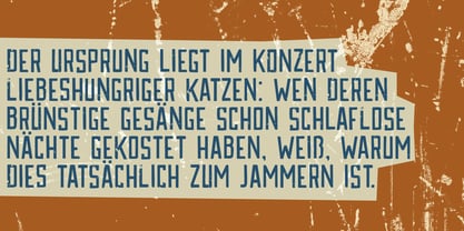 Katzenjammer Font Poster 2