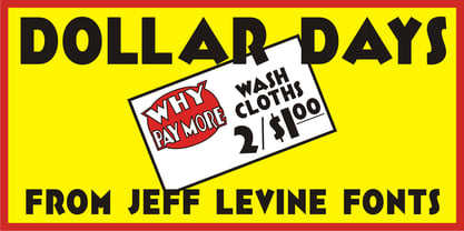 Dollar Days JNL Font Poster 1