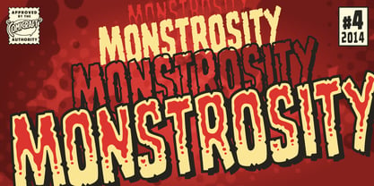 Monstrosity Font Poster 1