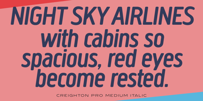 Creighton Pro Font Poster 4