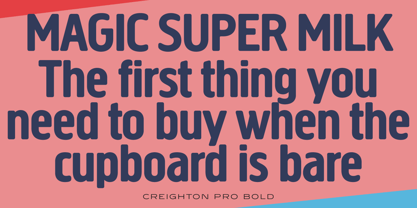 Creighton Pro Font Poster 9