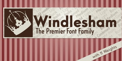 Windlesham Pro Font Poster 12