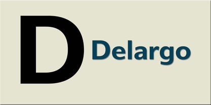 Delargo DT Font Poster 1