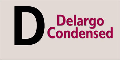 Delargo DT Font Poster 1