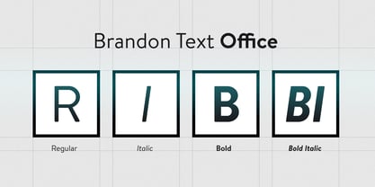 Brandon Text Office Fuente Póster 2