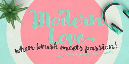 Modern Love Font Poster 1
