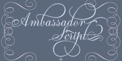 Ambassador Script Font Poster 1