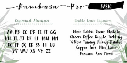 Bambusa Pro Font Poster 11
