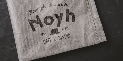 Noyh A Font Poster 4