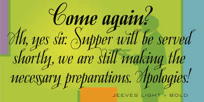 Jeeves Font Poster 5