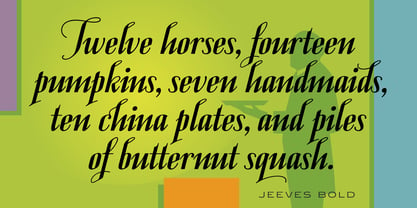 Jeeves Font Poster 4