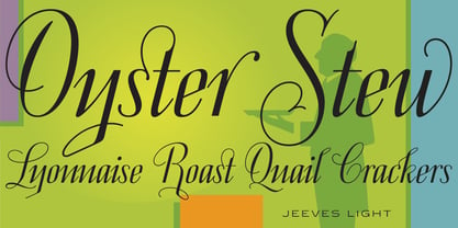 Jeeves Font Poster 3