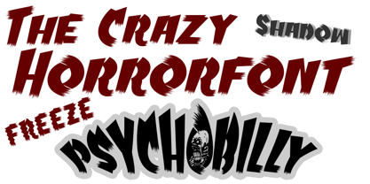 Psychobilly Font Poster 2