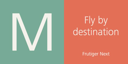 Frutiger Next Font Poster 2
